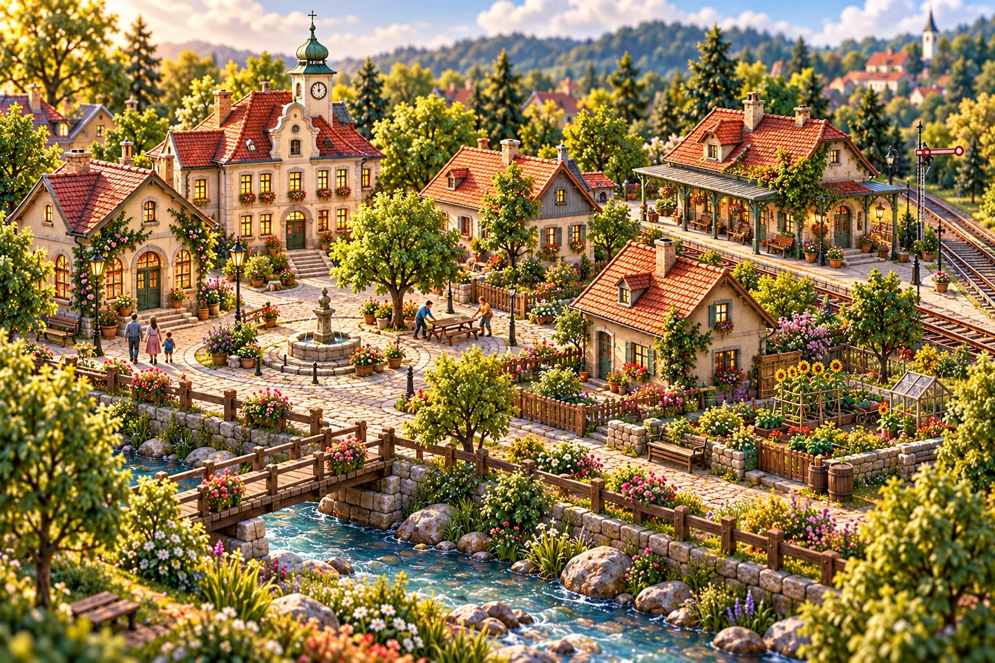 Ilustrácia vytvorená pomocou AI: fiktívna štvrť Malej republiky